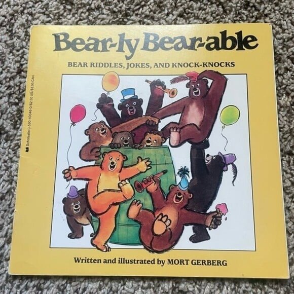 Rare Vintage Soft Cover Bear-ly Bear-able riddles, jokes and knock-knocks - Picture 2 of 8